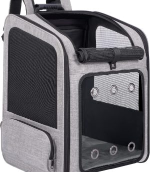 Extra Large Pet Carrier Backpack Cats Under 30 Lbs, for Dogs Puppies Rabbits Other Animals Under 25 Lbs, Ventilated Design, Great for Travel/Hiking/Outdoor Use